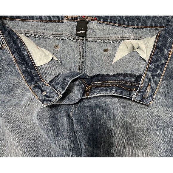 Y2K Southpole Jeans Women’s Size 11 Medium Wash Low Rise Denim SPJ Embroidered - Picture 4 of 12